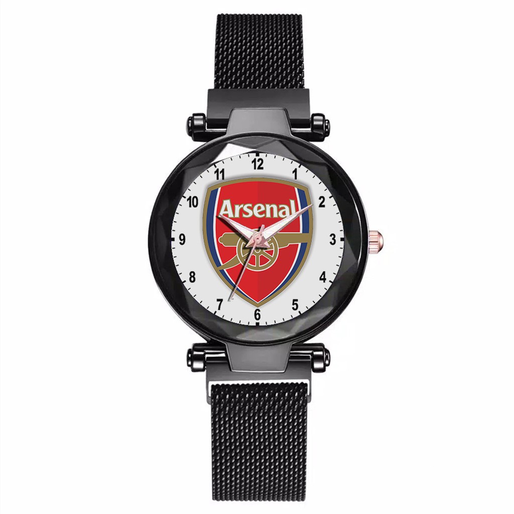 Jam Tangan Wanita Custom - ARSENAL 2 Free Box &amp; Batre Cadangan