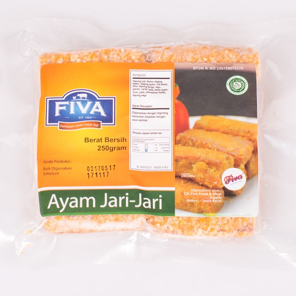 

Frozen food Ayam jari-jari 250 gram 11 pcs - 1 KG 40 pcs termurah