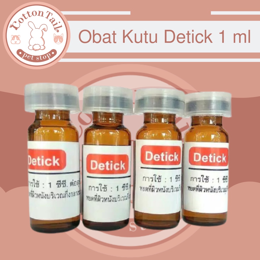 OBAT KUTU TETES DETICK ORIGINAL / OBAT KUTU ANJING KUCING  DETICK ORIGINAL