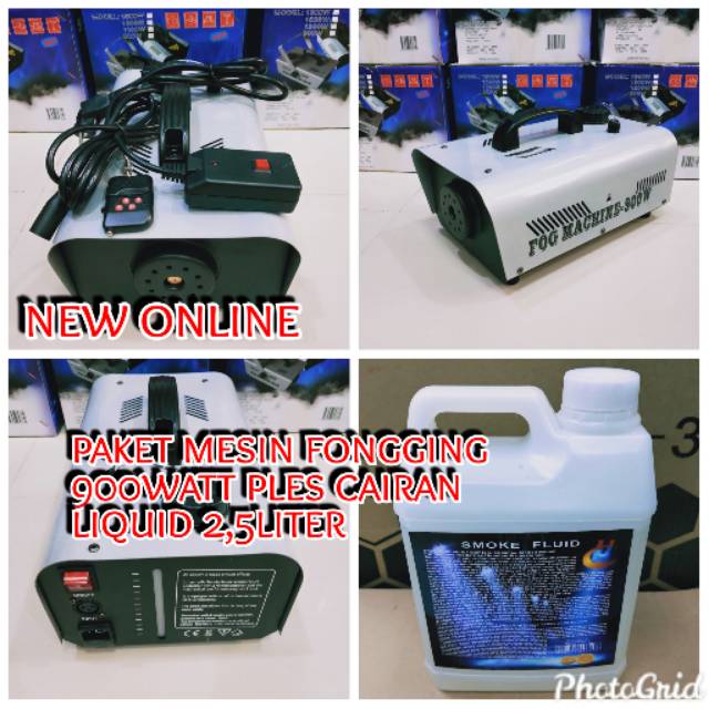 MESIN FONGGING 900WATT PLES CAIRAN LIQUID SMOKE 2,5LTR  BAGUS UNTUK RUANGAN DAN DI MOBIL