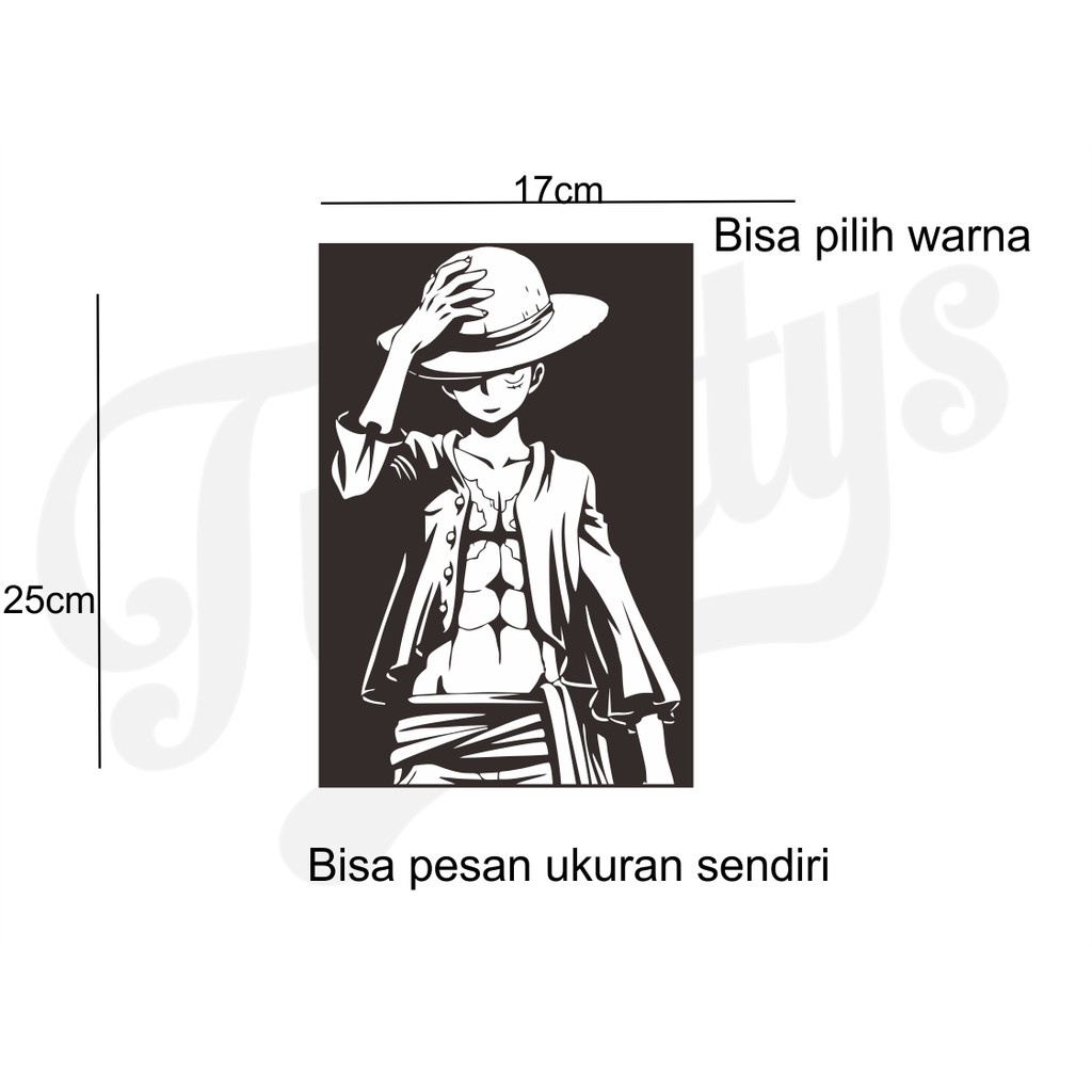 

STIKER LUFFY STICKER CUTTING BISA DITEMPEL DIMANAPUN