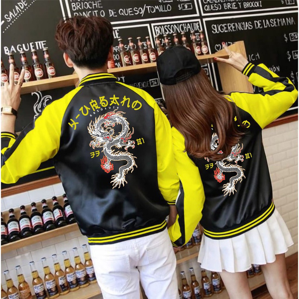 Jaket Sukajan Dragon Pria Wanita Terlaris Keren Terbaru