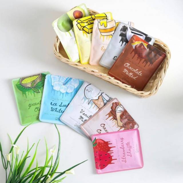 Masker BY LEA GLORIA Masker Wajah Bubuk Organik Kemasan Baru 20 gram ORIGINAL (BPOM)