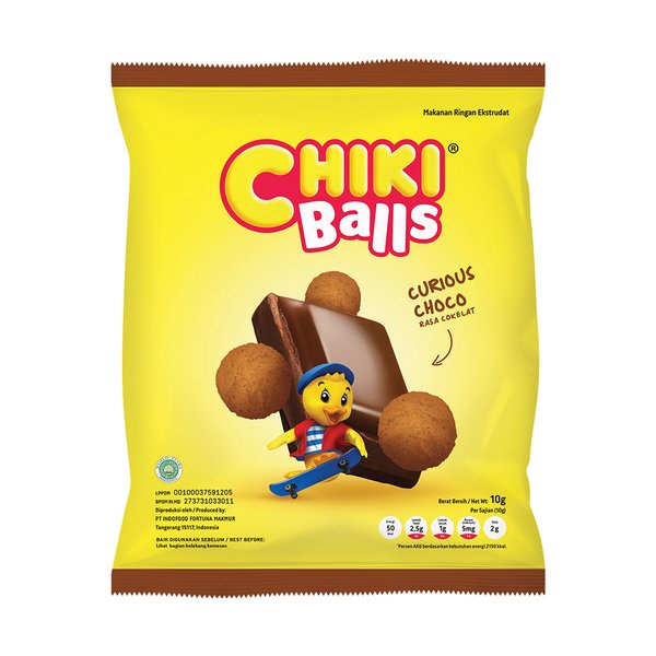 

Chiki Balls Curious Choco Rasa Cokelat | Makanan Ringan