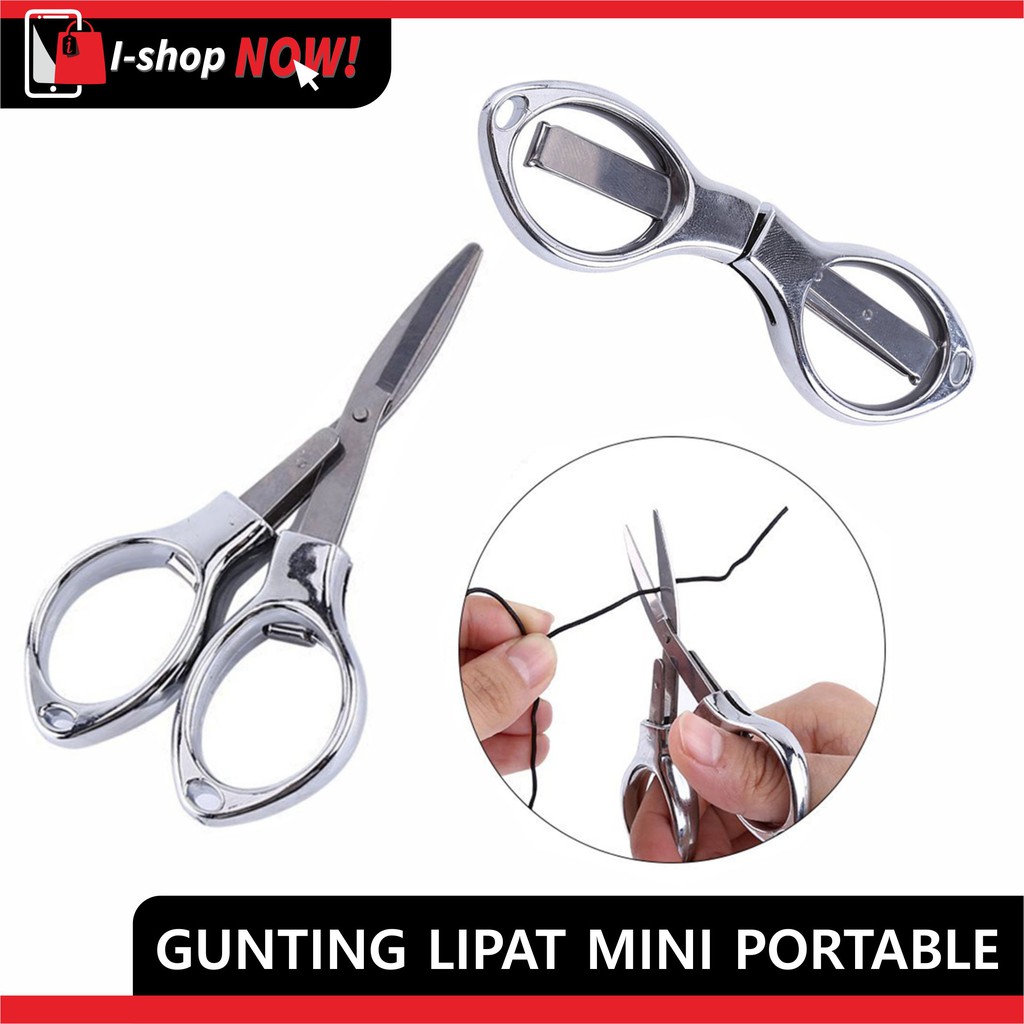 

Gunting Lipat Portable / Gunting Lipat Stainless Tajam Murah Portable Bisa Cukur Kumis