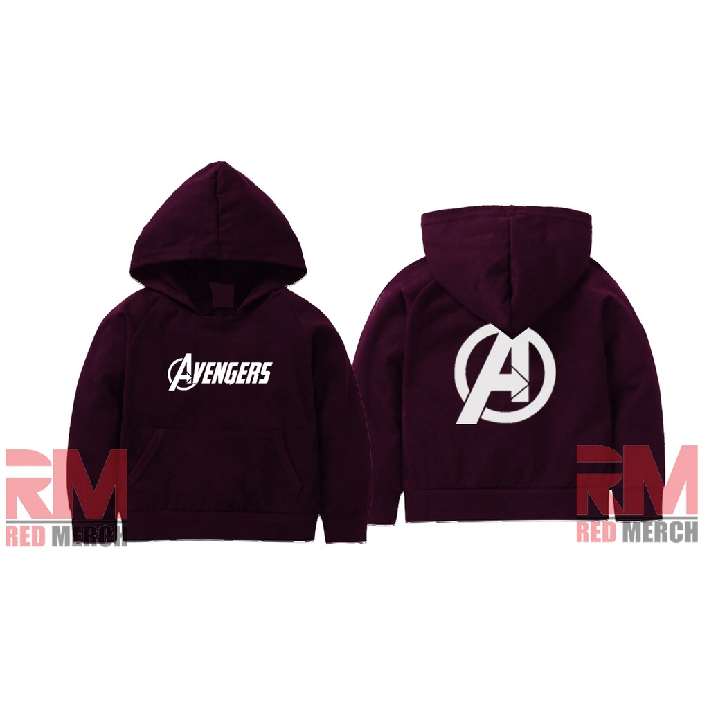 jaket Hoodie anak Avengers Endgame - Red Merch
