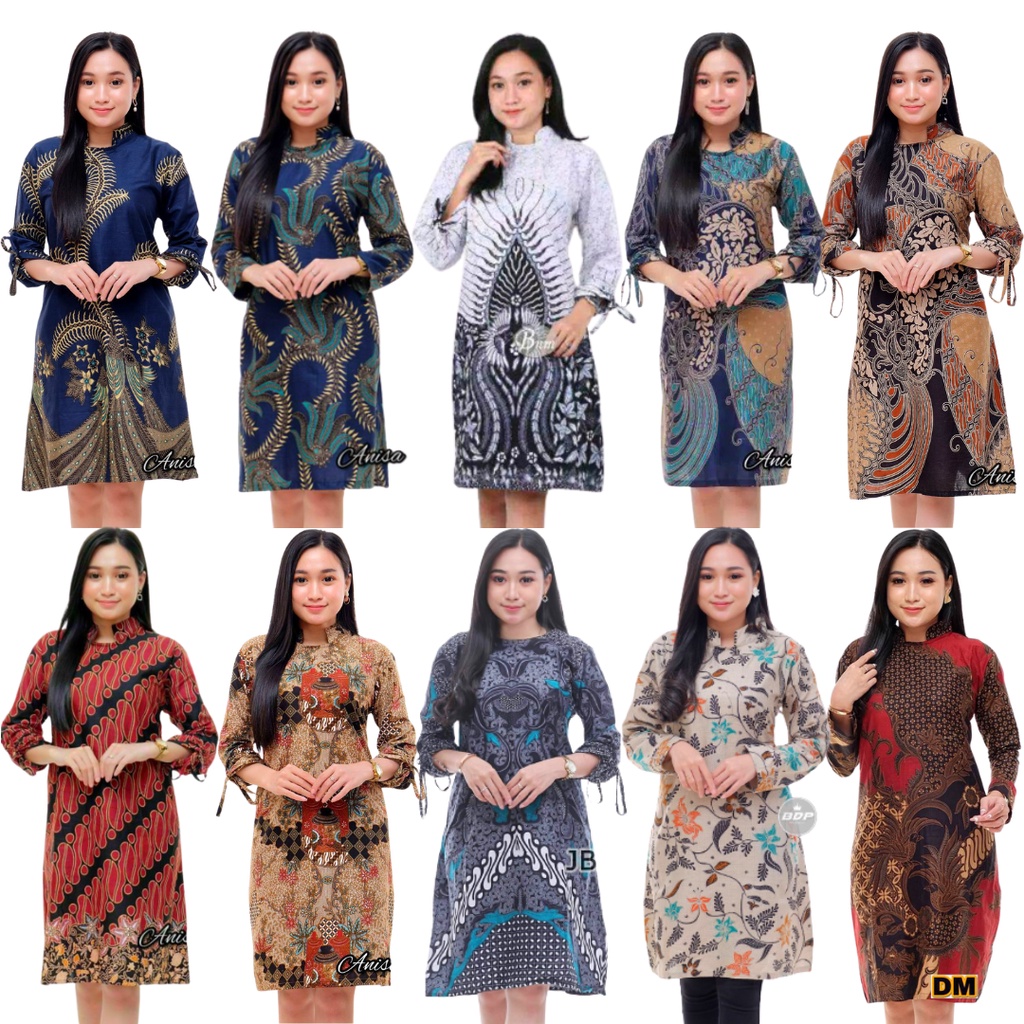 Tunik Batik (MC Batik) - Tunik Batik Wanita Atasan Batik Wanita Modern M L XL XXL Jumbo