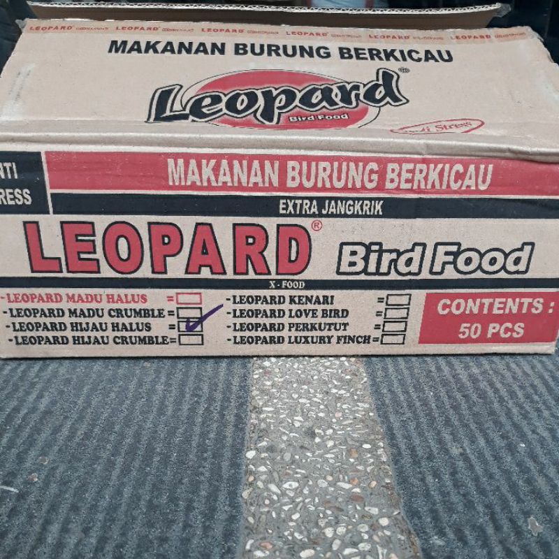 Pakan Burung; Leopard Hijau Halus(Rumput Laut) Bird food