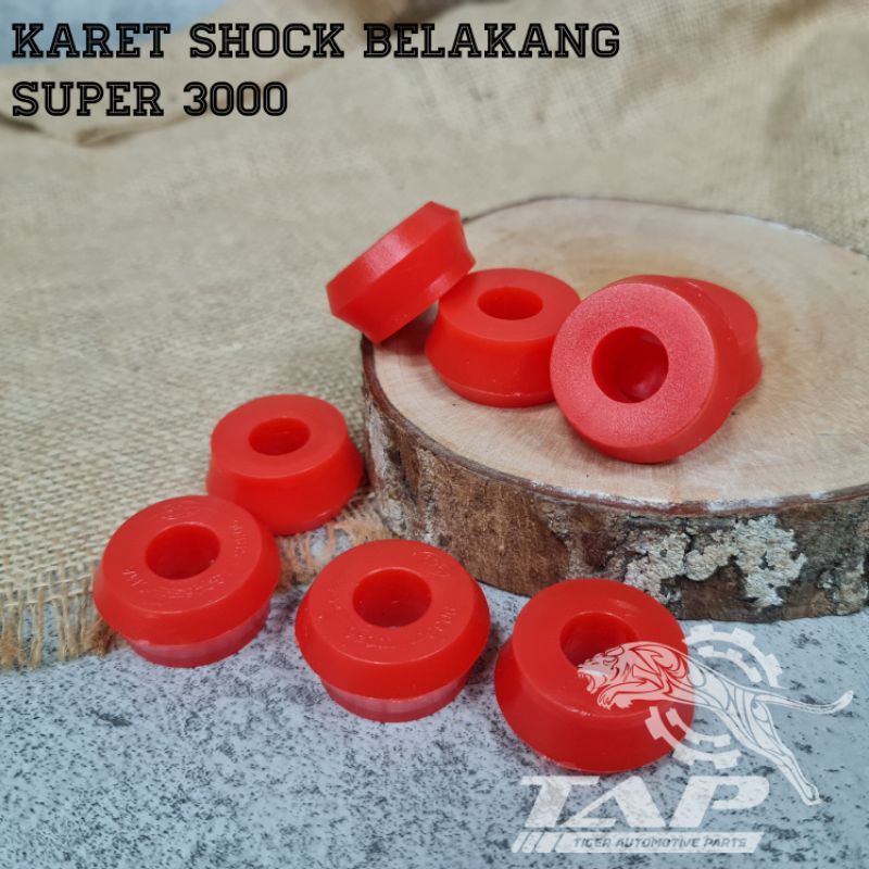 KARET SHOCK BREAKER BELAKANG GENTONG BESAR SUPER 3000 PS135 / PS125 CANTER MERAH