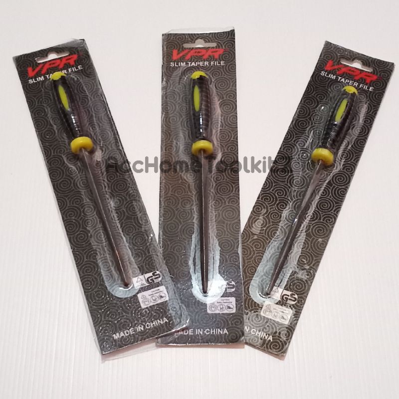 Kikir Segitiga 4 &quot; / Kikir Gergaji Besi Kayu / Kikir Gagang Karet / Handle Karet 4 Inch - VPR