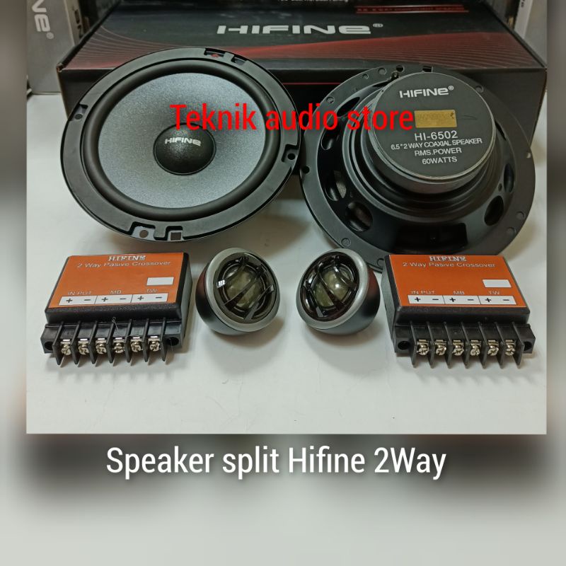 Speaker Split 2way Hifine 6.5inch