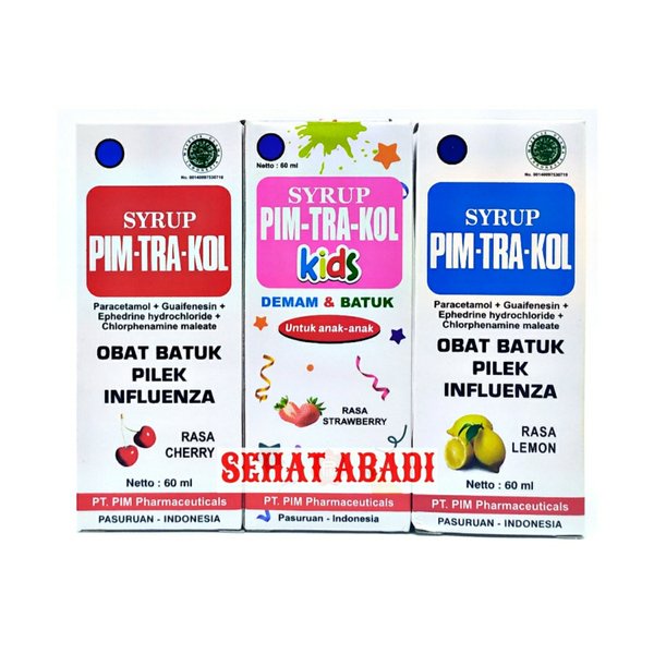 Pim Tra Kol Sirup 60ml - Syrup Pim Tra kol -Obat Batuk Pilek