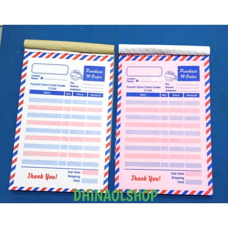 

NOTA OLSHOP 2 PLY / NOTA OLSHOP MURAH MOTIF AIRMAIL