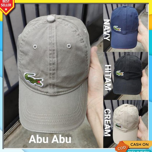 Topi Cowok Kekinian Dewasa Original Polos Distro Jaring Keren Cowo Cewek Murah Topi  Buaya Baseball 