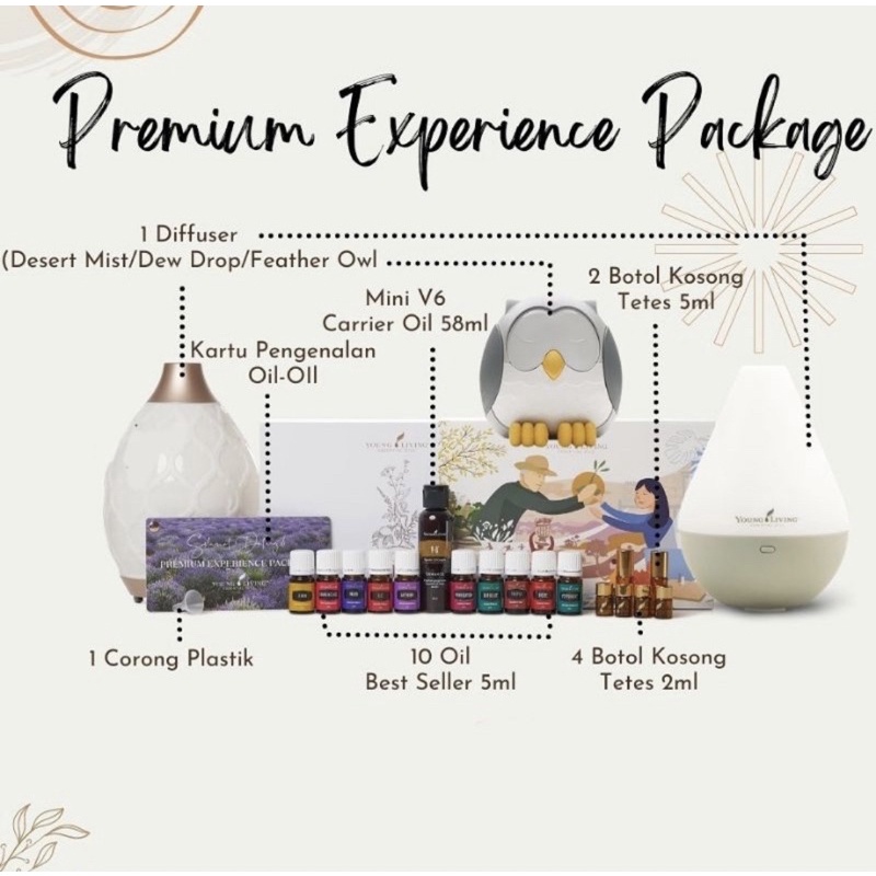 Super Murah Paket New PEP (Premium Experience Package) with Diffuser Young Living