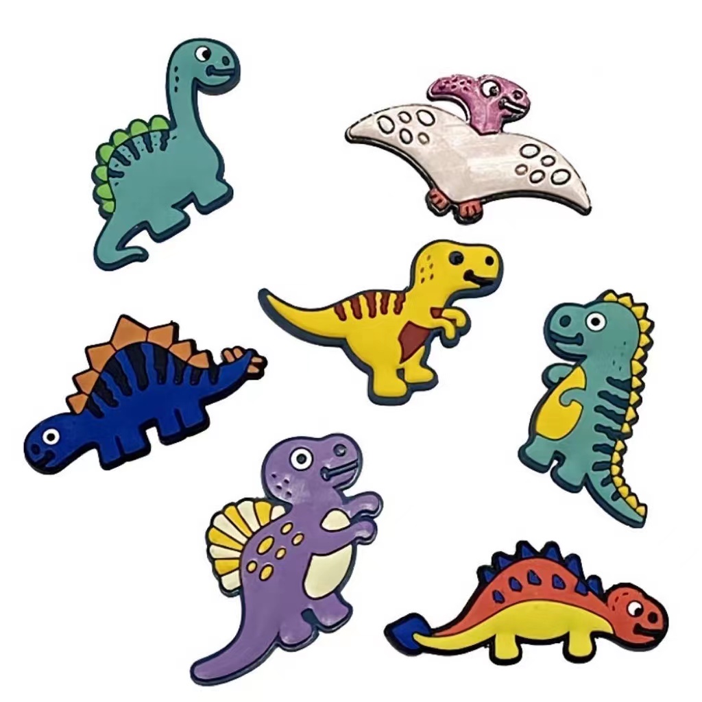 Charms Dekorasi Bentuk Sepatu Dinosaurus Bahan PVC