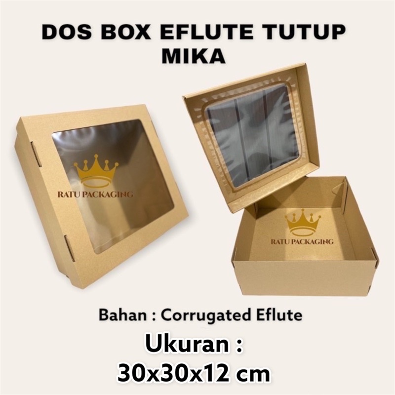 

RATU | Dos EFLUTE TEBAL TUTUP PISAH 30x12CM Kue Tinggi 12Cm Souvenir Karton Kardus Kotak Kue Jendela Tutup Pisah / Kotak Hampers Kardus Baju Pakaian