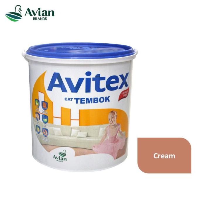CAT TEMBOK Avitex 040 Cream Copolymer Emul 5KG Cat Tembok Interior
