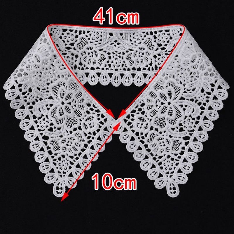 Renda Kerah Standard/Bordir Kerah/Aplikasi Renda/aplikasi kerah Baju