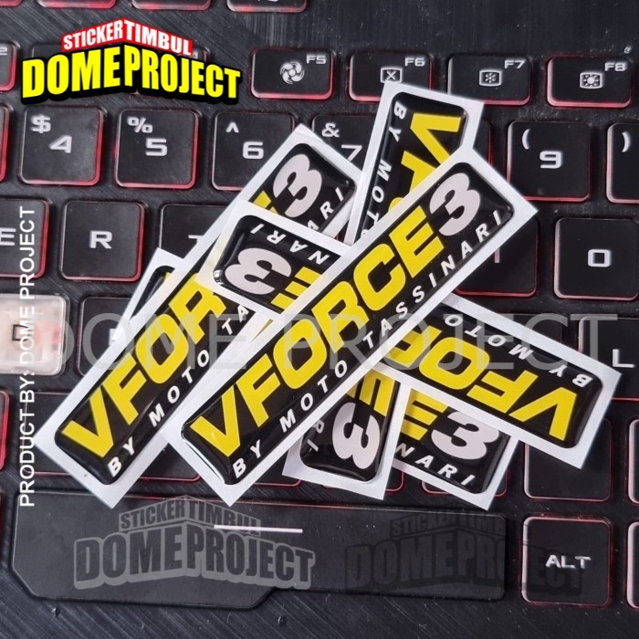 [PROMO BUY 3 GET 1] VFORCE3 STIKER EMBLEM STIKER MOTOR STIKER LENTUR