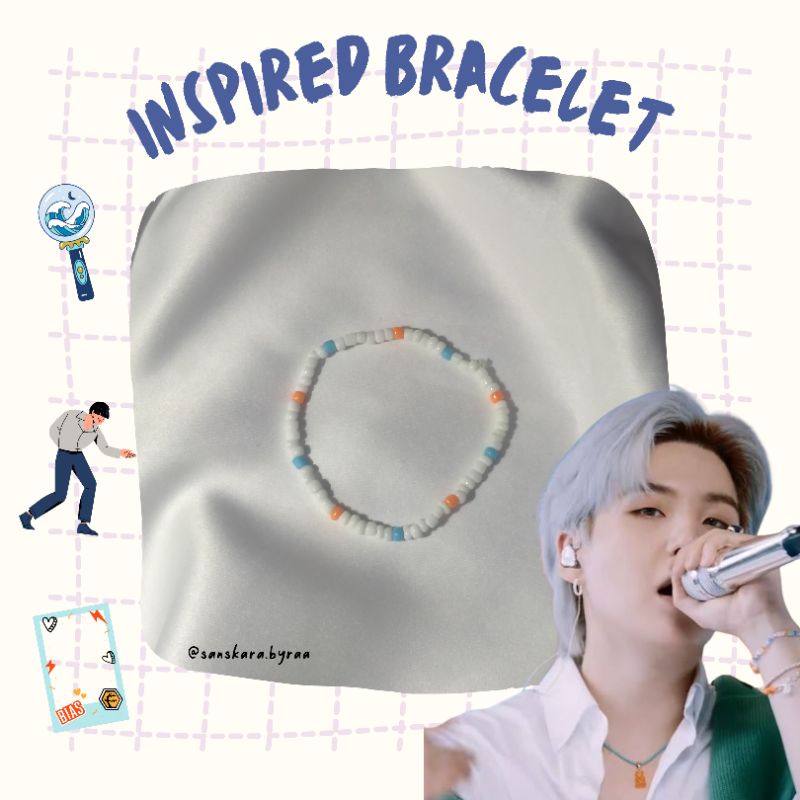 [ GET FREE GIFT ] BTS BRACELET | SUGA | BTS BEADS BRACELET | IDOL BRACELET | IDOL BEADS BRACELET| BE