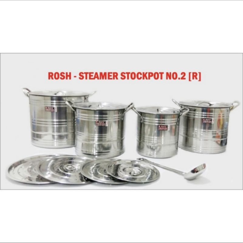 Steamer Arizona - Panci Kukus Set 4in1 - Langseng Steamer Rosh All Set