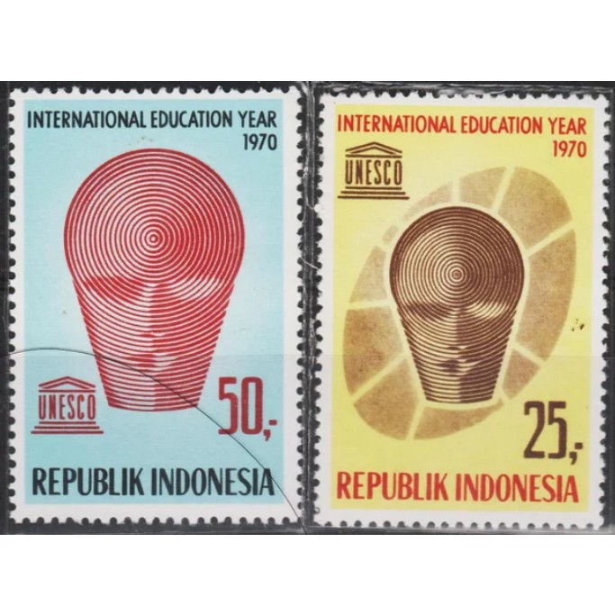 

Perangko Filateli H5 Indonesia MNH 2v 16.11.1970 International Education Year