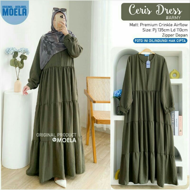 MARITA  &amp; CERIS ,ISANA,BALO Midi Dress Ori by Moelas