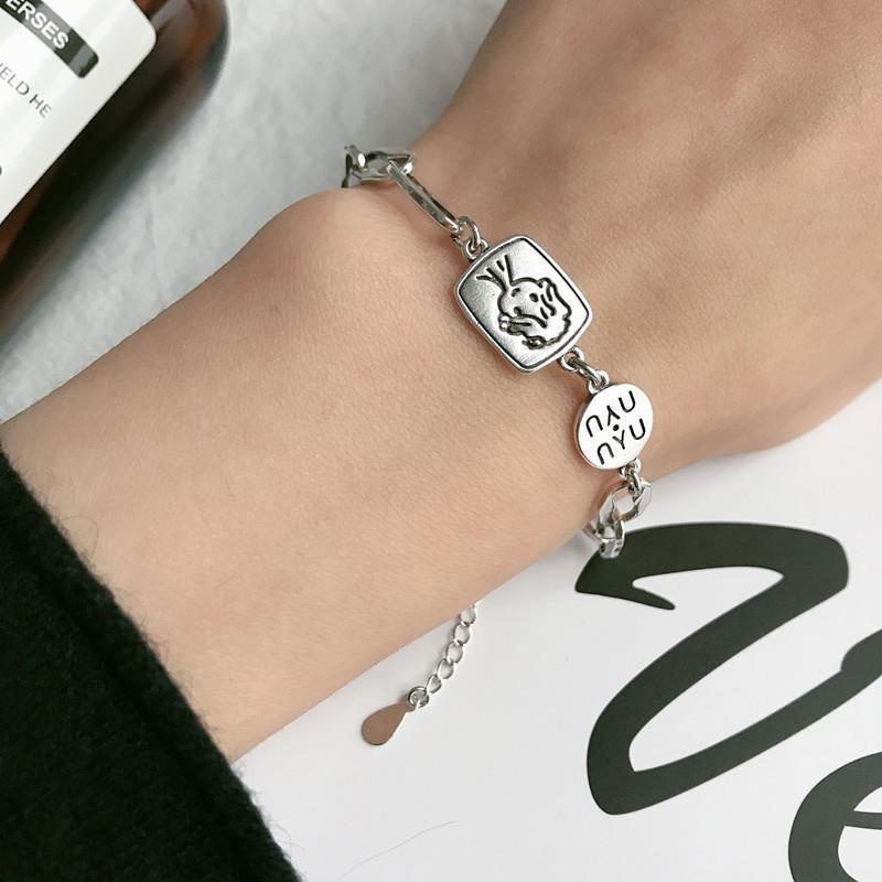 Gelang Tangan Silver Motif Potret Untuk Wanita