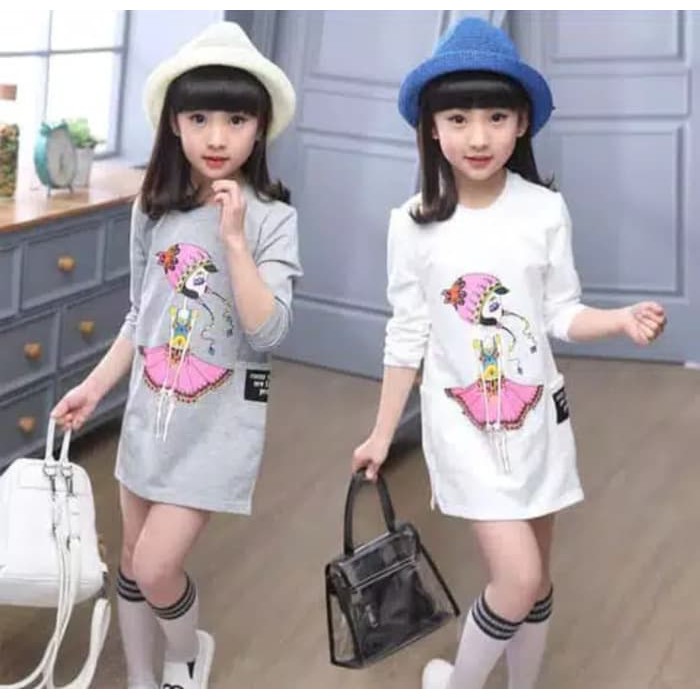 Ready 5Y 6Y 7Y Baju  Anak  Perempuan  Import  Senshukei Kaos  