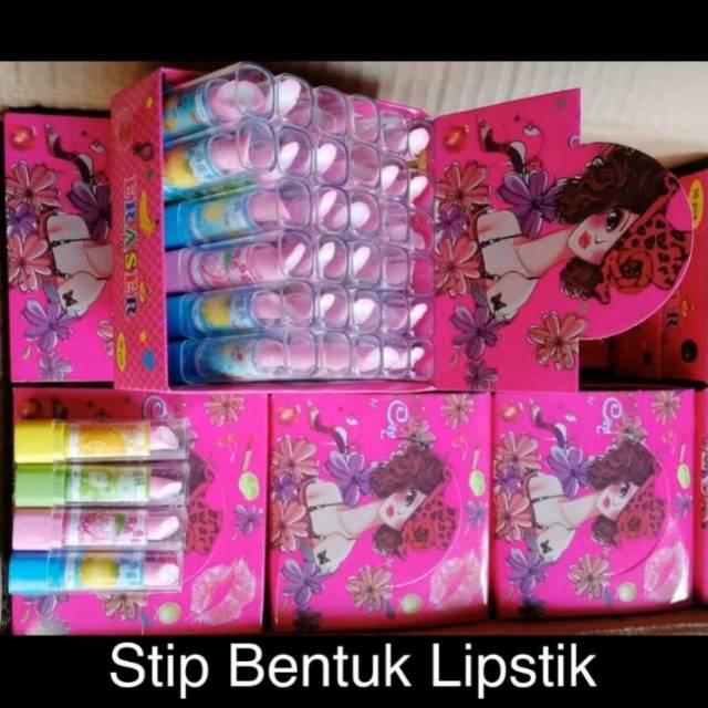 

Penghapus Motif Lipstik 36 Pcs / Eraser Fancy Lucu
