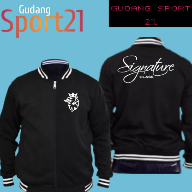 jaket baseball bismania signature class jaket otomotif