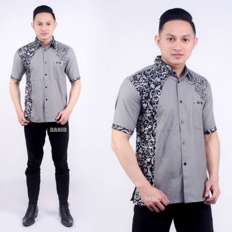 KEMEJA BATIK LENGAN PENDEK TERBARU DI SHOPEE FASHION PRIA HEM BATIK EXLUSIVE