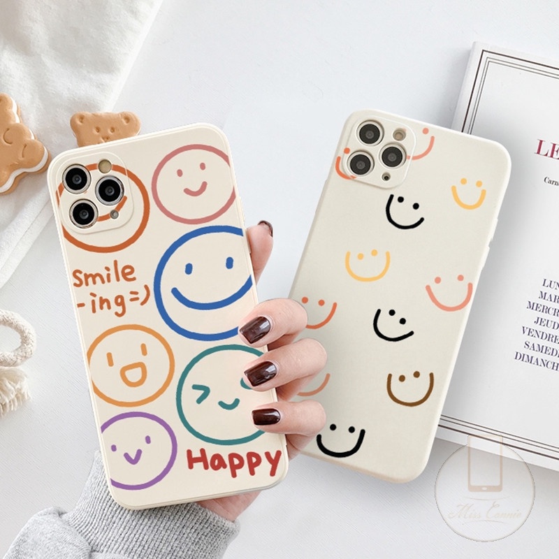 Soft Case Smile-ing Square Edge Case RealMe C11 2020 RealMe 5/5i/5S/6i/C3 Realme C15/Realme C12/Real
