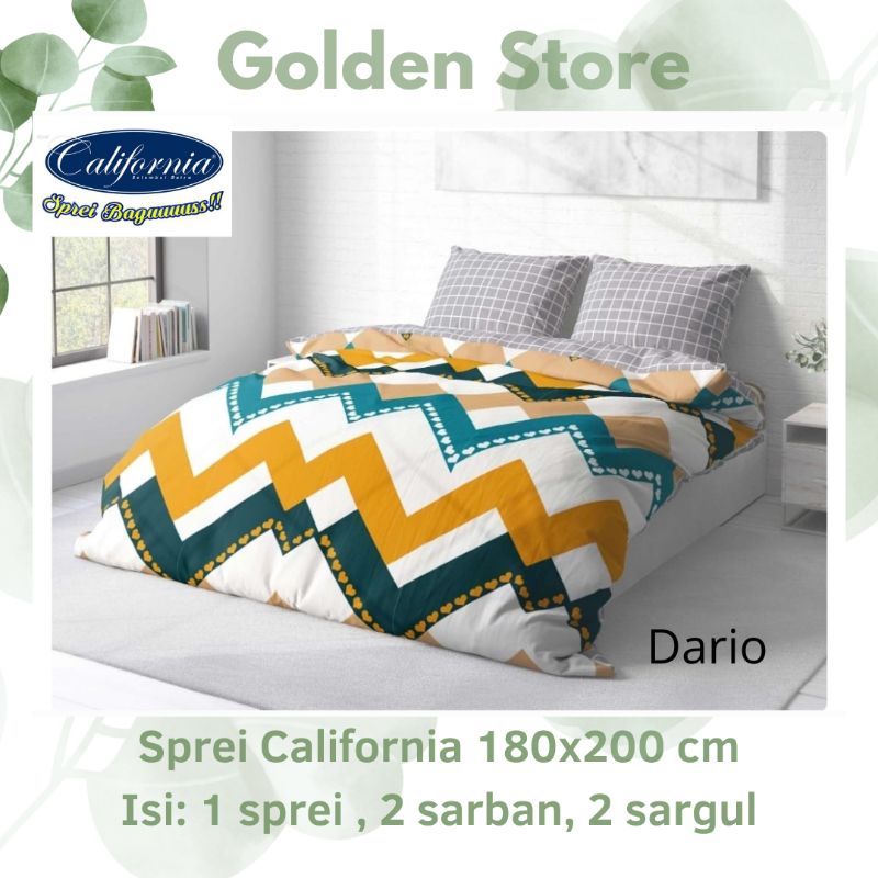 Sprei California 180x200 Motif Dario