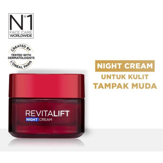 ☘️Yuri Kosmetik☘️ LOREAL REVITALIFT NIGHT CREAM 50ml