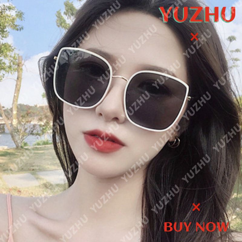 (YUZHU) TERSEDIA &amp; COD Kacamata Hitam Korea Wanita Kaca Mata Fashion Oversized Sunglasses