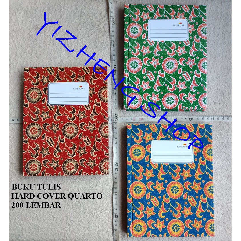 

BUKU TULIS HARD COVER QUARTO 200 LEMBAR PAPERLINE