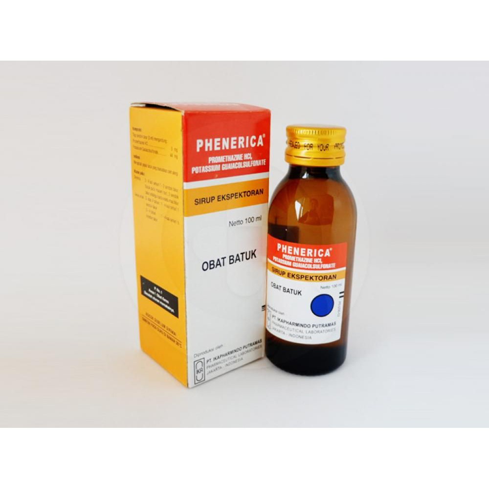 Phenerica Syrup 100ml - Syrup Obat Batuk ORIGINAL-BPOM