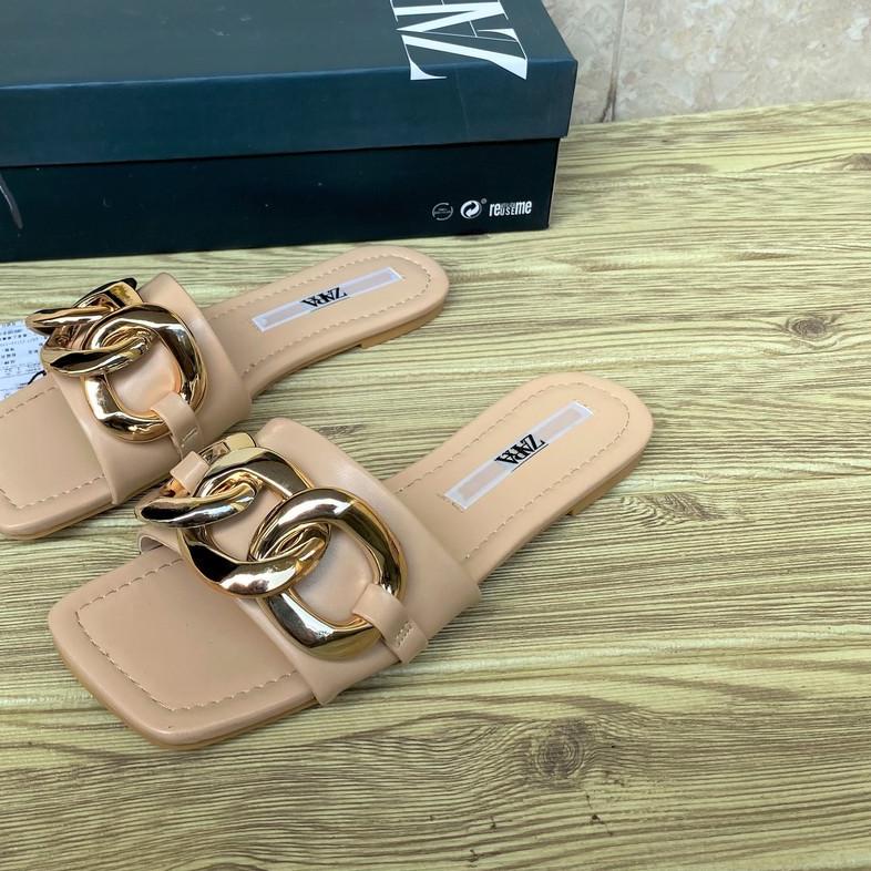 ♦ ZR-106 Flat Chain Sandals ➵
