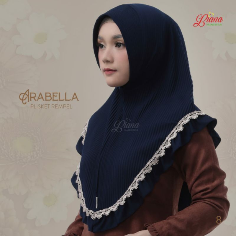 HIJAB INSTAN HIJAB ARABELLA ORI LIANA HIJAB ARABELLA PLISKET REMPEL HIJAB BAHAN JERSEY