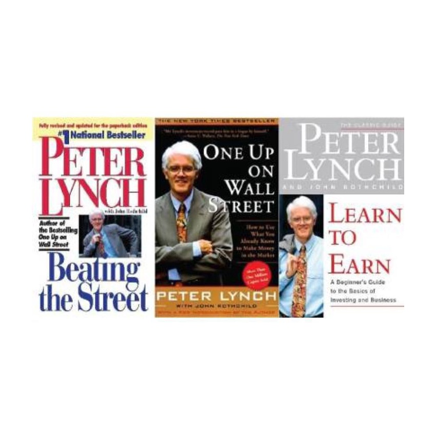 BUKU PETER LYNCH - BEATING THE STREET - LEARN TO EARN - ONE UP ON WALL STREET [ORIGINAL]