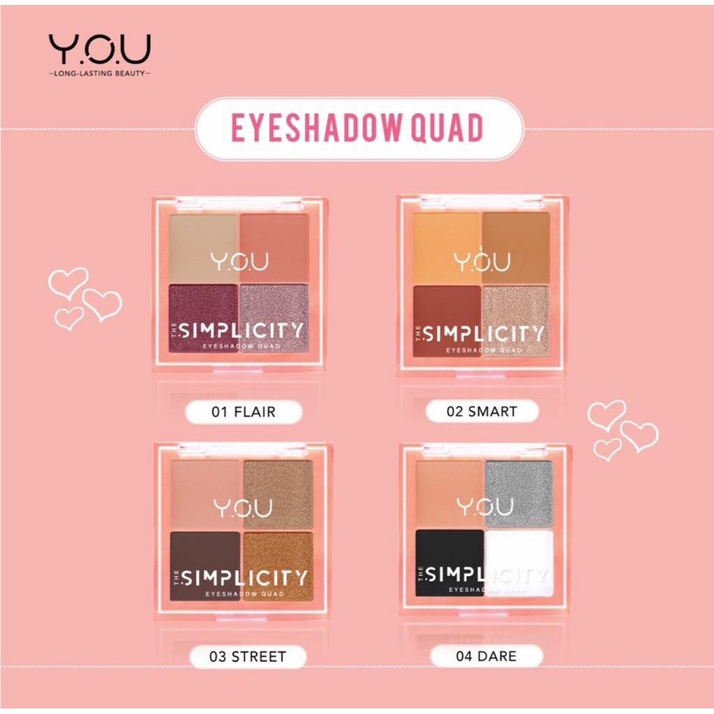 YOU THE SIMPLICITY EYESHADOW QUAD 5.2G