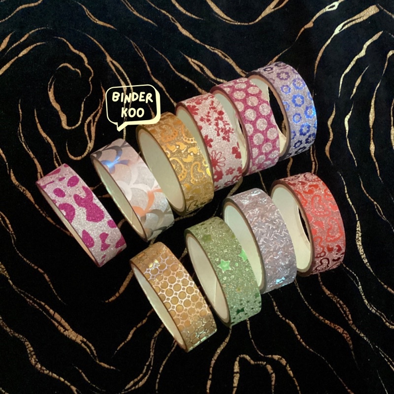 

WASHITAPE GLITTER FANCY ISOLASI MOTIF KARAKTER