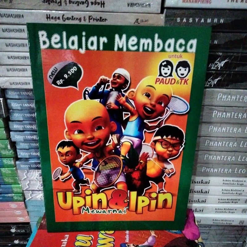 Buku anak TK & paud belajar membaca - seri mewarnai Upin & Ipin