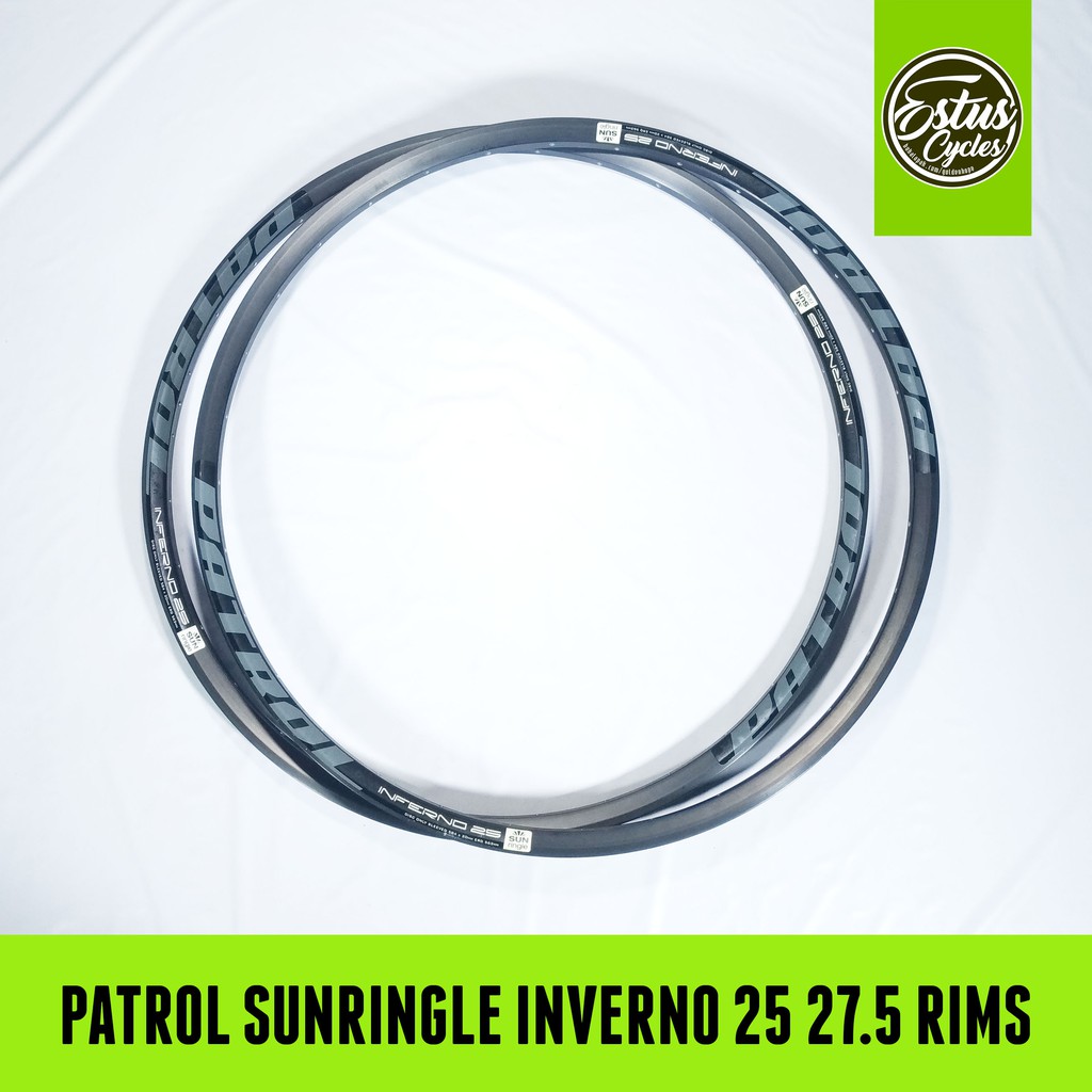 Rims Velg Sepeda 27.5 Patrol SunRingle Inverno 25 Rim MTB XC Estus Cycles