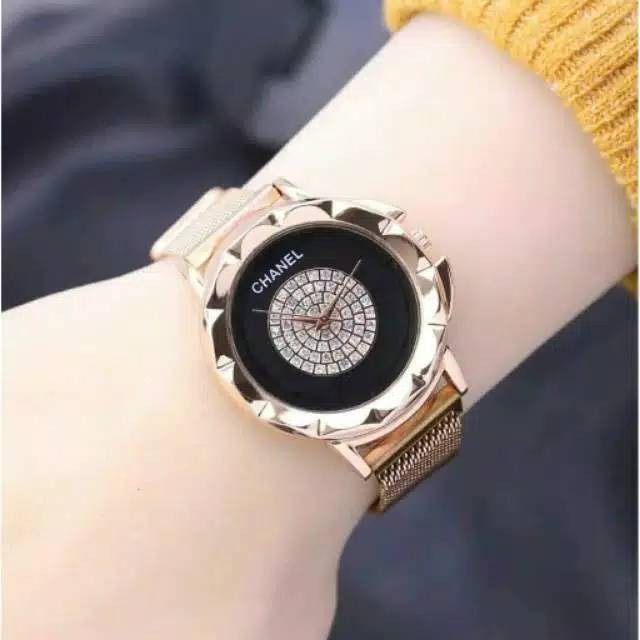 Jam Tangan Wanita Trendy Model Gerigi Magnet BISA COD