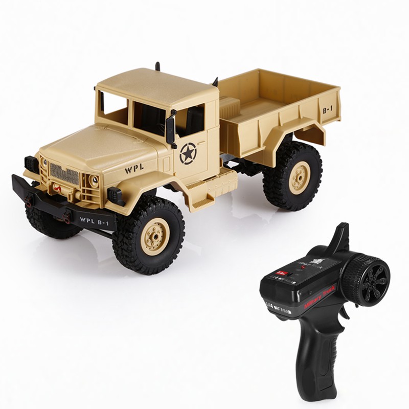 Mainan WPL B Mainan RC Mobil  Truk Militer Off Road  Skala 