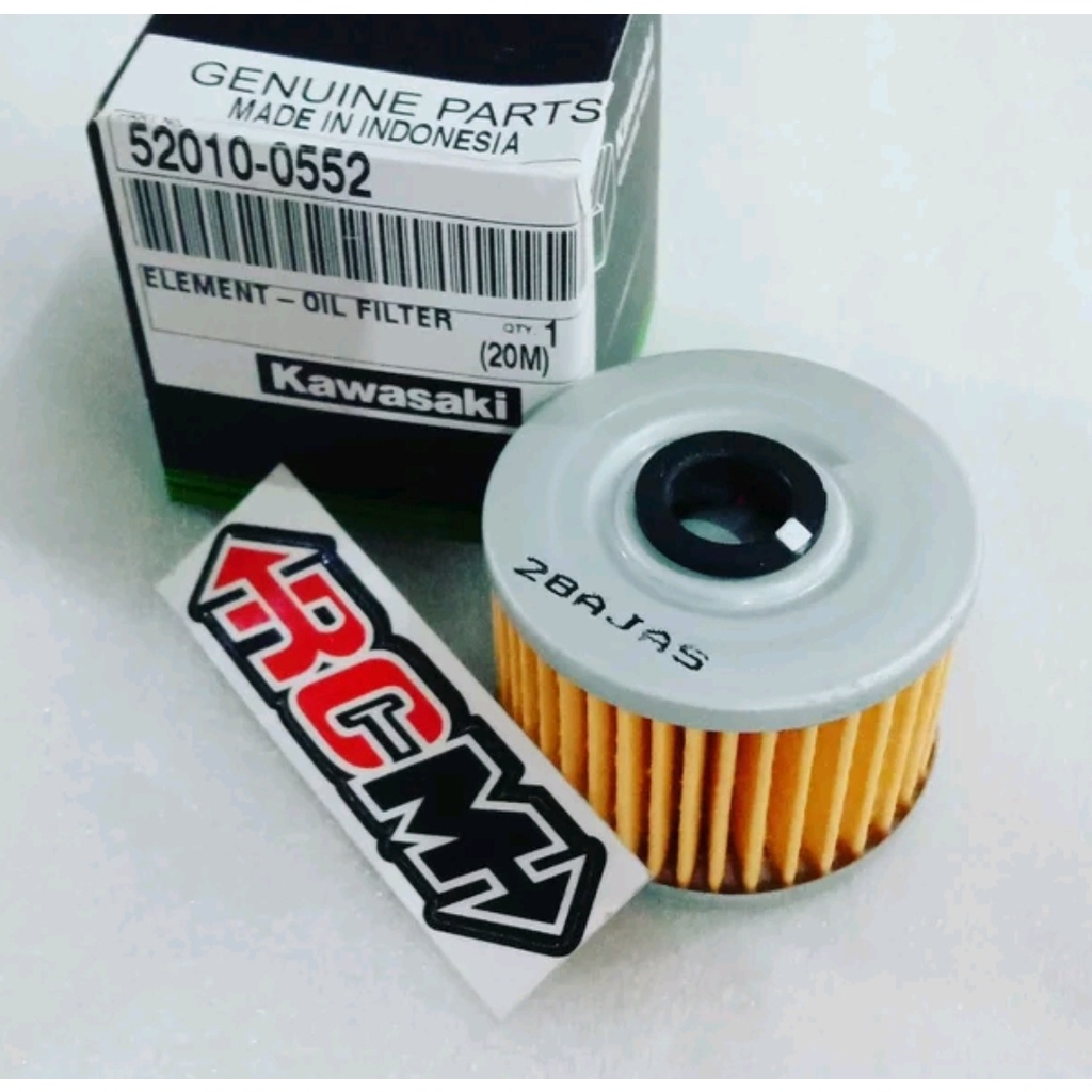 ELEMENT OIL FILTER SARINGAN OLI KLX KAZE KAZE R BLITZ ORI ORIGINAL KAWASAKI KGP ASLI 52010-0552