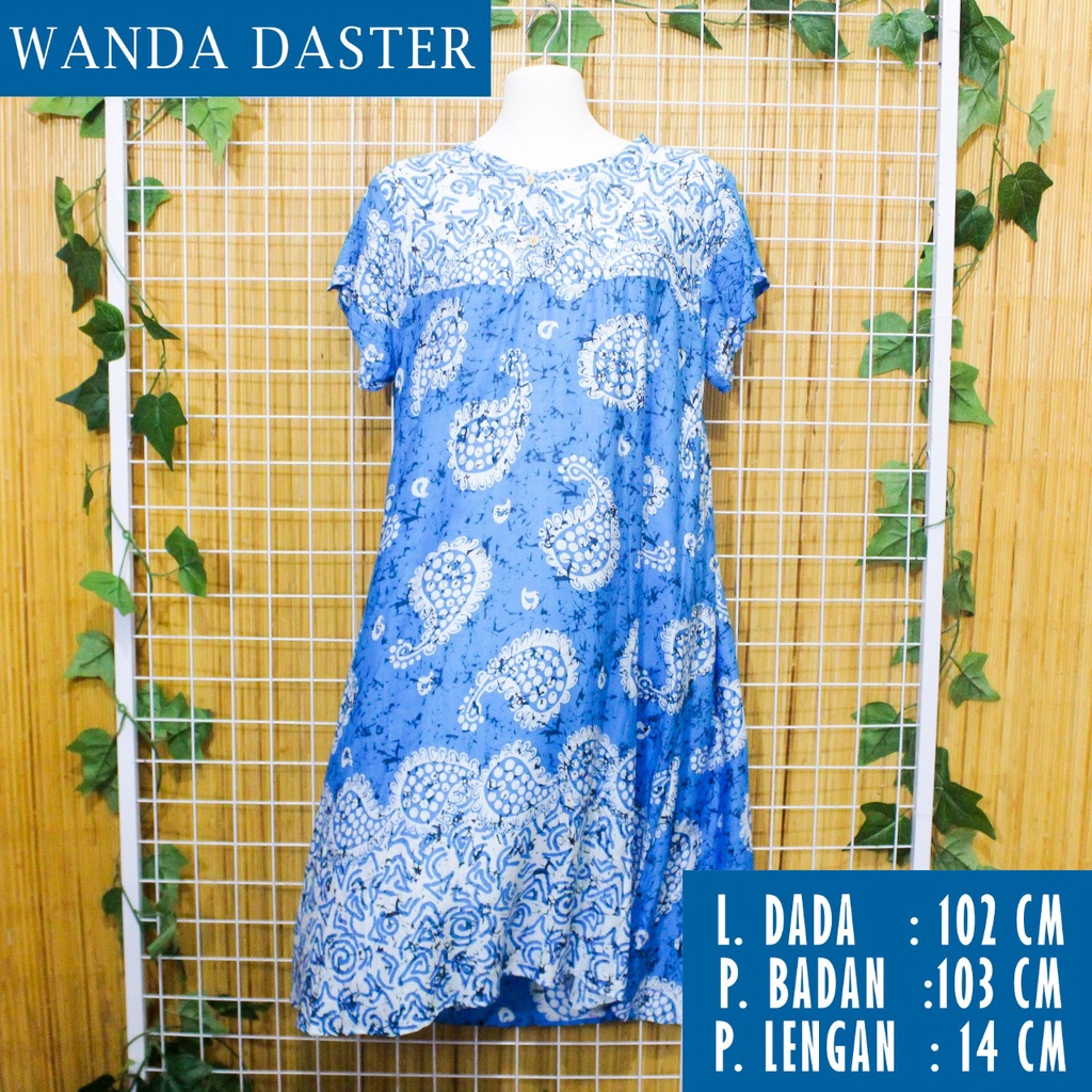 DASTER MOTIF BATIK LENGAN PENDEK BAJU TIDUR BATIK MODEL DASTER SELUTUT DASTER BATIK MURAH